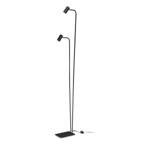 Vloerlamp GINGER zwart van Ideal Lux - OANN