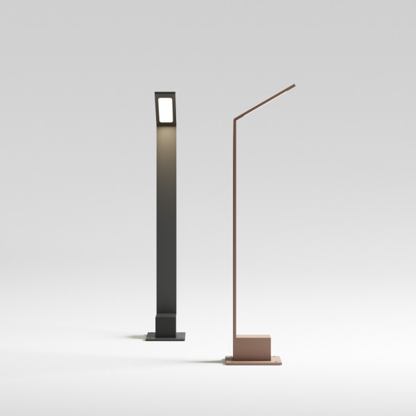 Vloerlamp AGOS koffiebruin van Ideal Lux sfeerbeeld - OANN