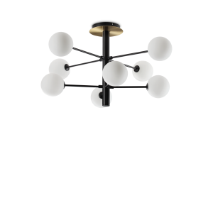 Plafondlamp COSMOPOLITAN zwart van Ideal Lux - OANN