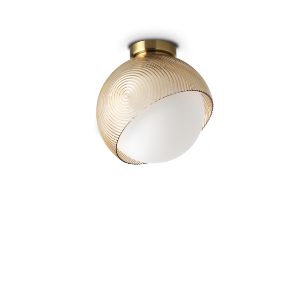Plafondlamp BLOOM messing van Ideal Lux - OANN