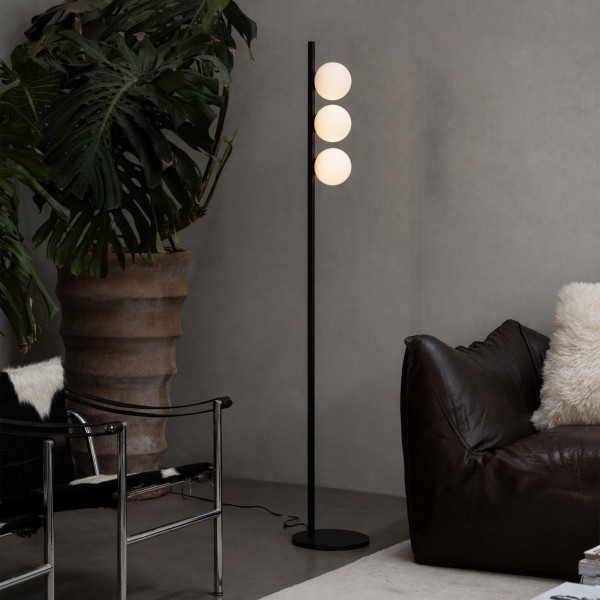 Vloerlamp BINOMIO zwart van Ideal Lux sfeerbeeld - OANN