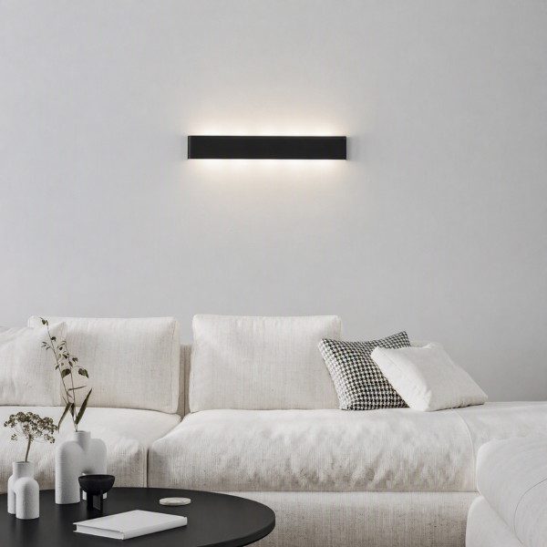 Wandlamp DELTA zwart van Ideal Lux sfeerbeeld - OANN
